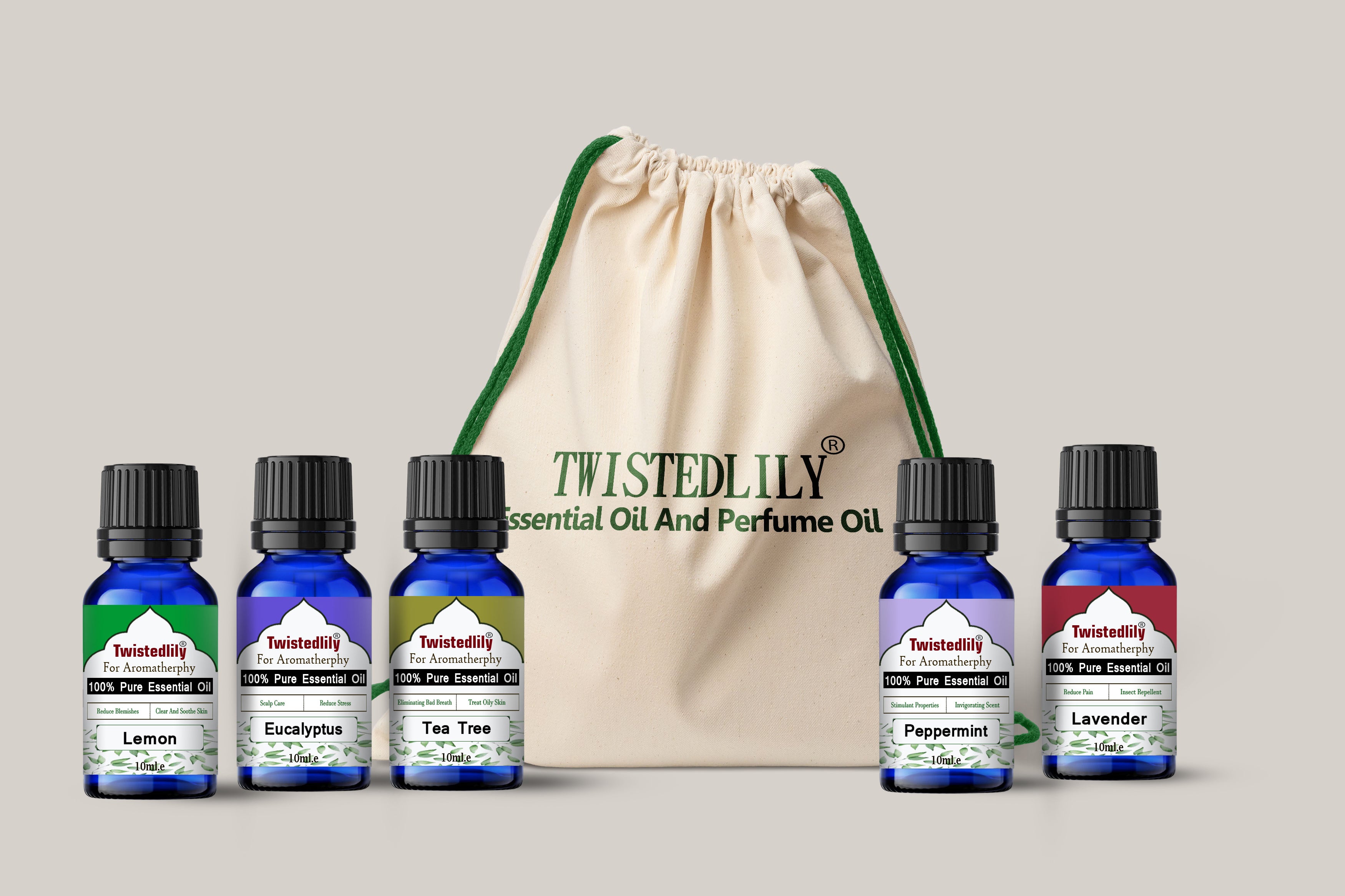 Breathe Essential Oils (10ml.)- 5 Packs