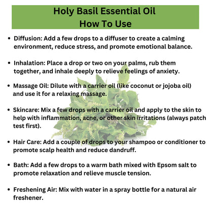 Holy Basil Essential Oil