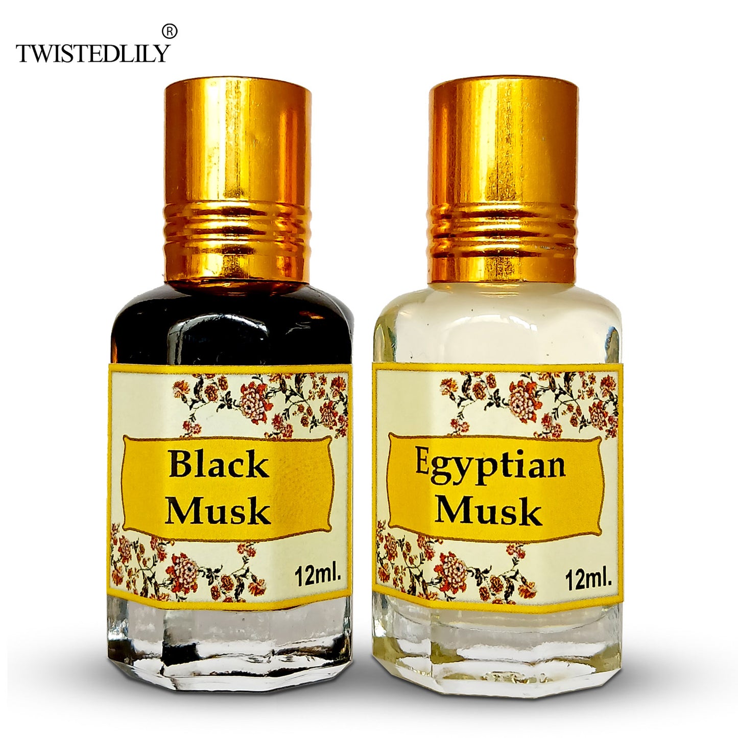 Combo Pack of 2 (Black Musk & Egyptian Musk Perfume Oils)