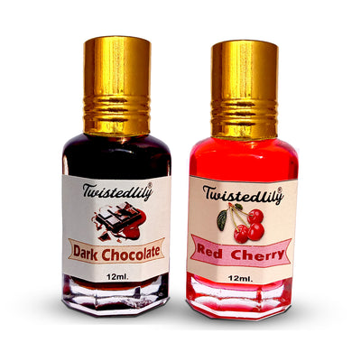 Combo Pack of 2 (Red Cherry & Dark Chocolate Perfume Oils)