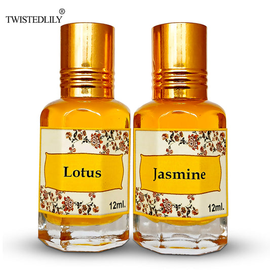 Combo Pack of 2 (Jasmine & Lotus Perfume Oils)