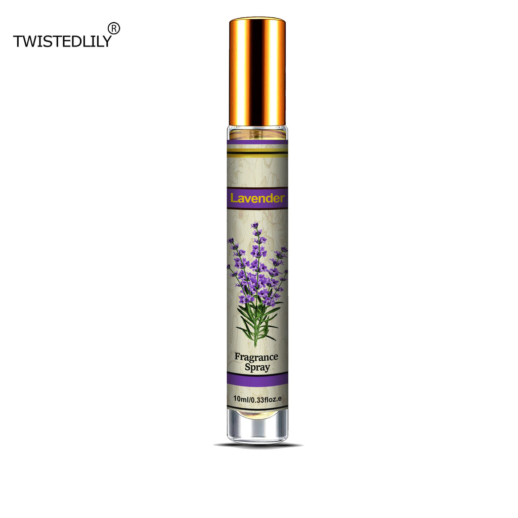 Organic Whispering Winds 10ml. Spray in Tubular Glass Bottle (Scent Lavender)