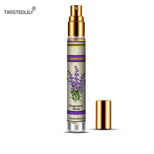 Organic Whispering Winds 10ml. Spray in Tubular Glass Bottle (Scent Lavender)