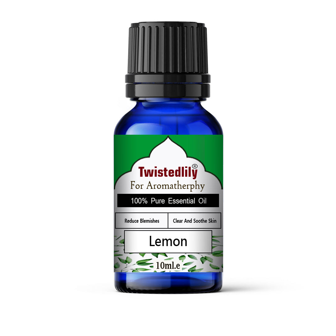 Huile essentielle de citron pure - Pressée à froid et énergisante | TWISTEDLILY