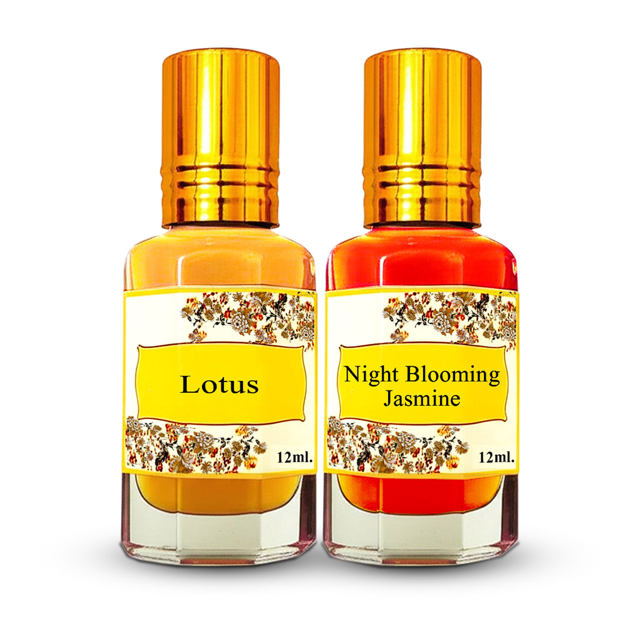 Combo Pack of 2 (Lotus & Night Blooming Jasmine Perfume Oils)