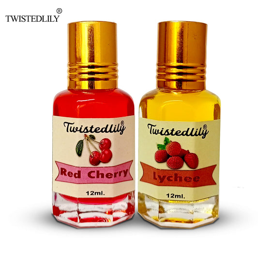 Combo Pack of 2 (Red Cherry & Lychee Perfume Oils)