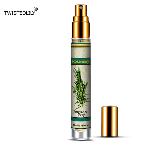 Organic Whispering Winds 10ml. Spray in Tubular Glass Bottle (Scent Rosemary)