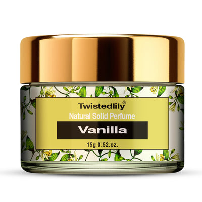 Natural Solid Perfume Scent Vanilla