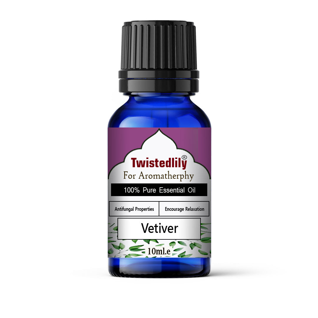 Huile essentielle de vétiver pure - 100 % biologique | TWISTEDLILY