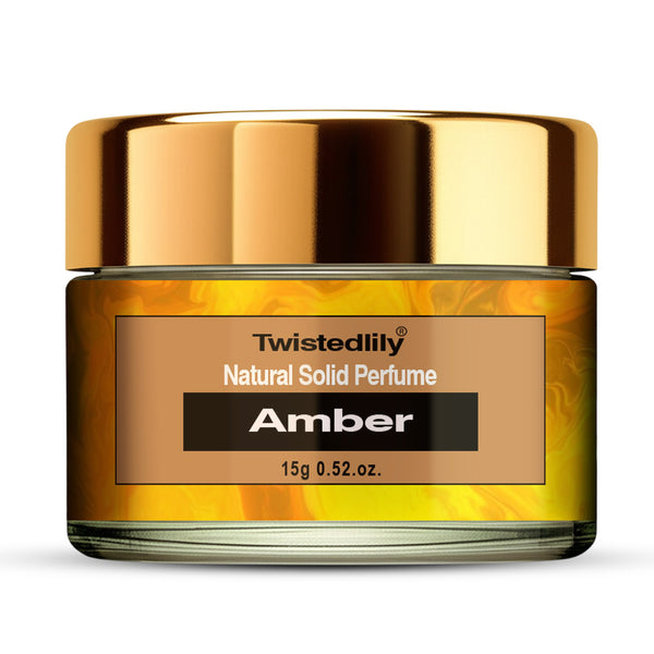 Amber Solid Perfume - Warm & Long Lasting Alcohol-Free Balm | TWISTEDLILY