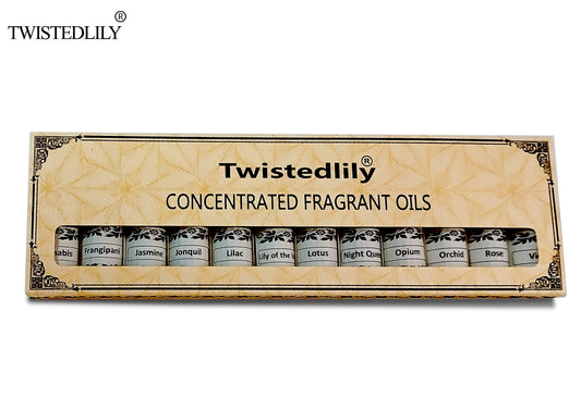 Associated Concentrated Floral Fragrant Oils (Set of 12) 3 ml.