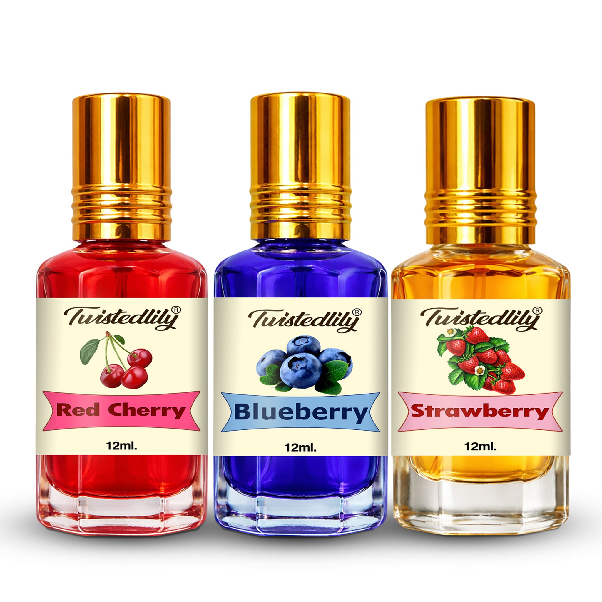 Fruit Scent Combo: Blueberry, Strawberry & Red Cherry Oils | TWISTEDLILY