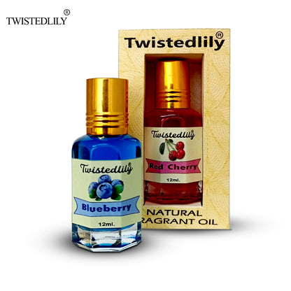 Combo Pack of 2 (Blueberry & Red Cherry Perfume Oils)