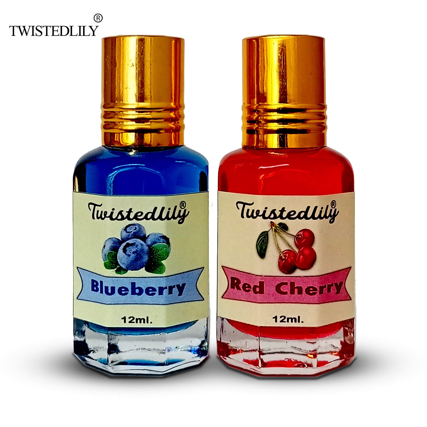 Combo Pack of 2 (Blueberry & Red Cherry Perfume Oils)