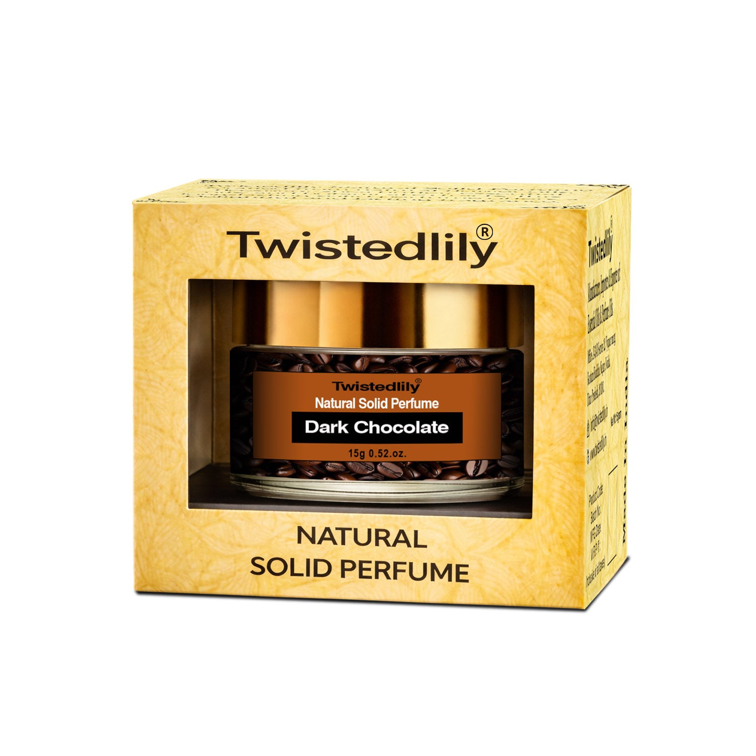Dark Chocolate Solid Perfume - Natural & Travel Friendly | TWISTEDLILY