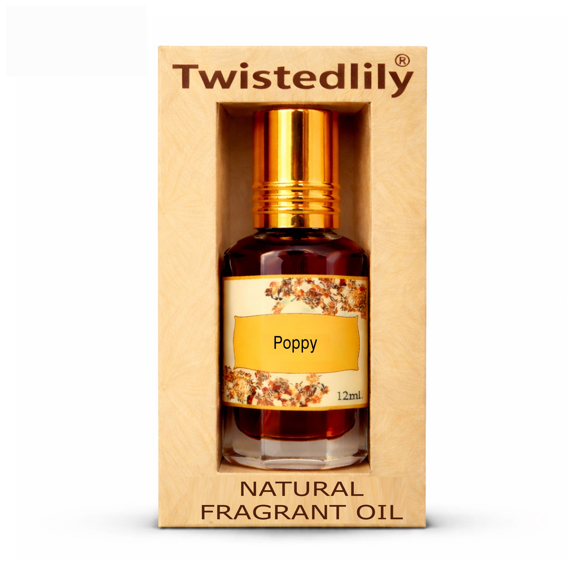 Natural Poppy Perfume Oil - Alcohol-Free & Vegan | TWISTEDLILY
