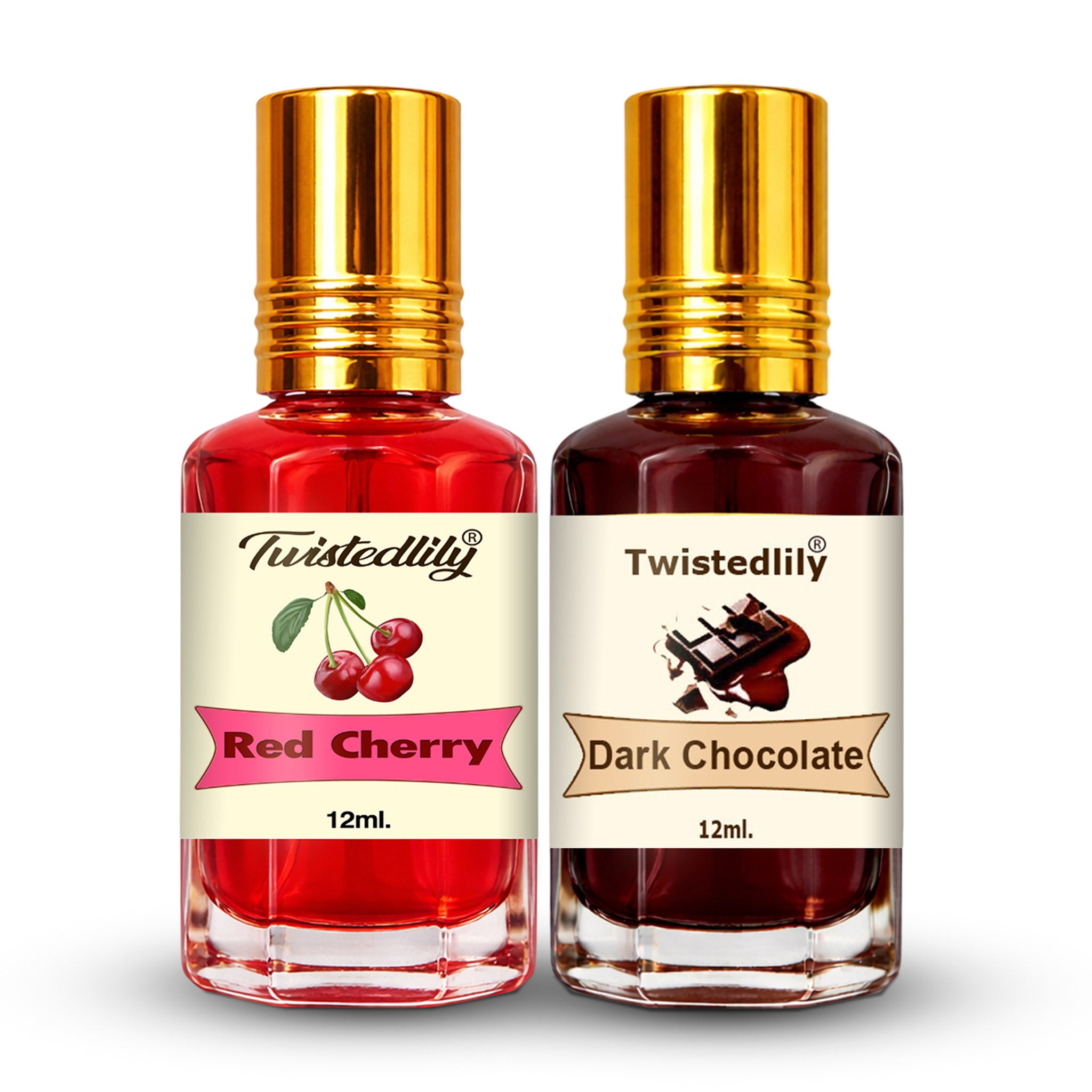 Gourmand Perfume Oil Set: Red Cherry & Dark Chocolate | TWISTEDLILY