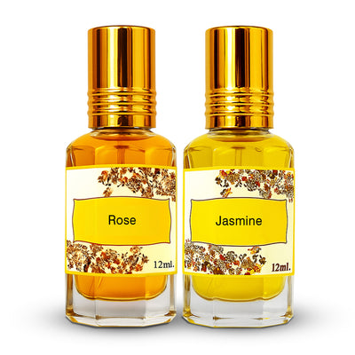 Rose & Jasmine Perfume Oil Gift Set