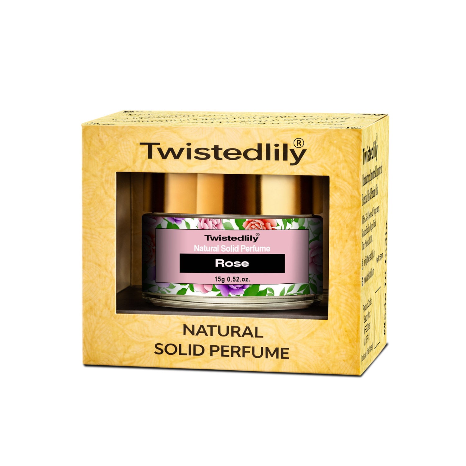 Rose Solid Perfume - Natural & Alcohol-Free Balm | TWISTEDLILY