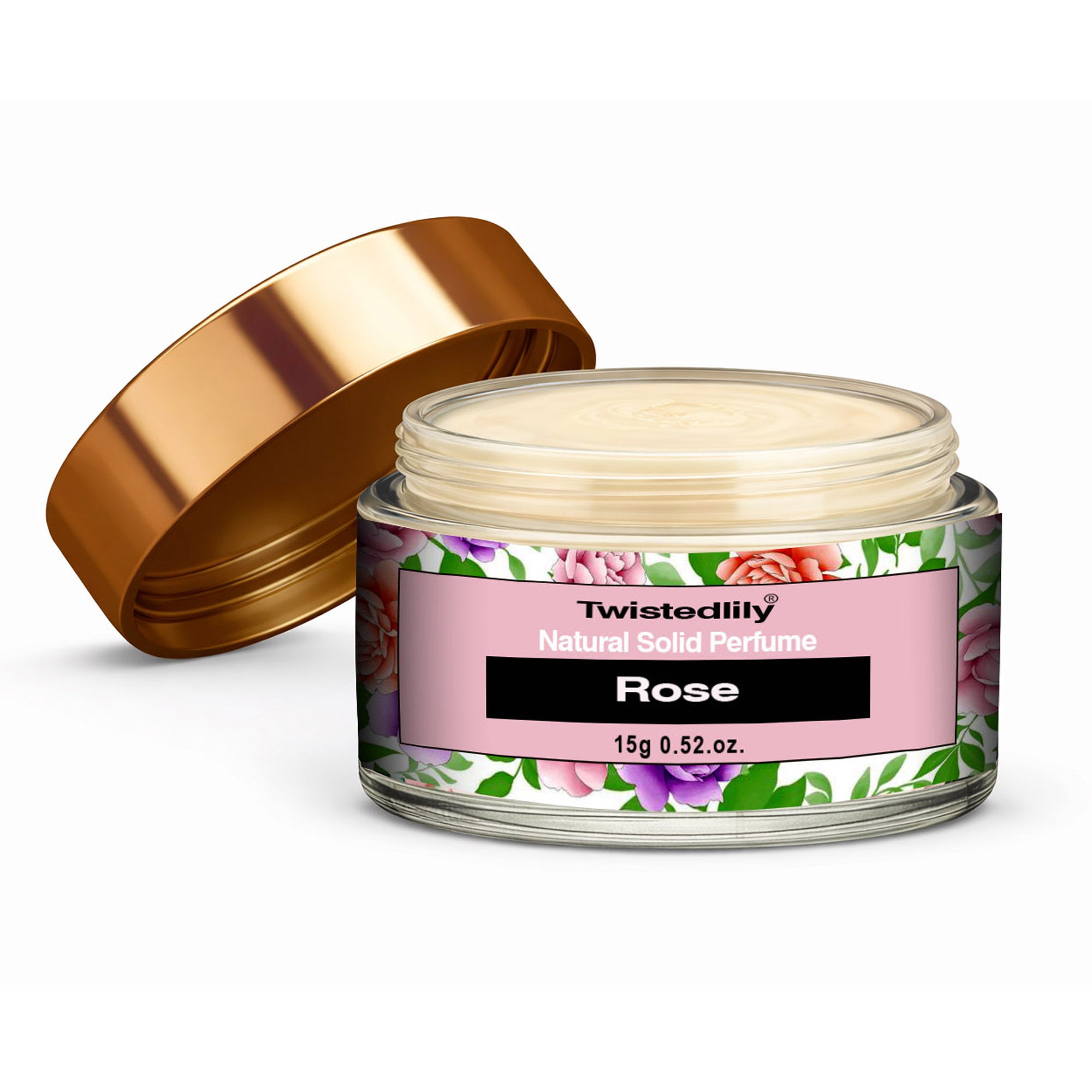 Rose Solid Perfume - Natural & Alcohol-Free Balm | TWISTEDLILY