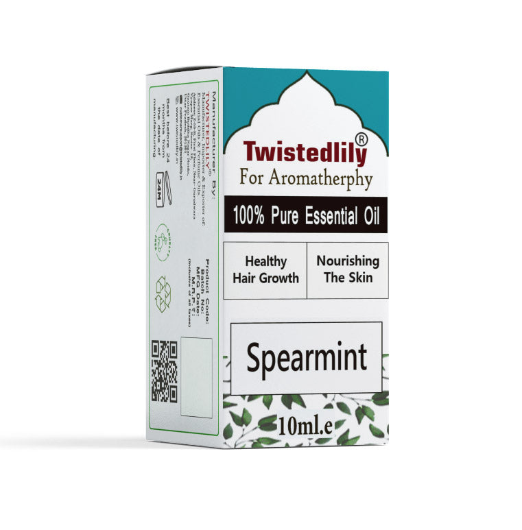 Huile essentielle de menthe verte pure - 100 % naturelle et fraîche | TWISTEDLILY