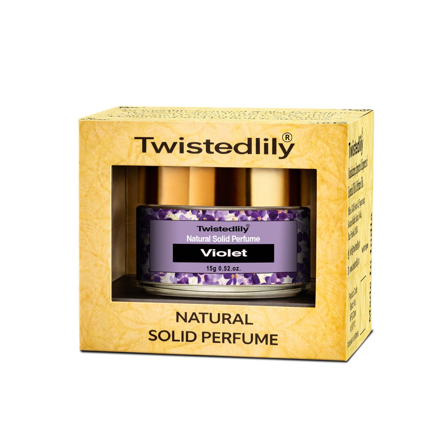 Violet Solid Perfume - Natural & Alcohol-Free Balm | TWISTEDLILY